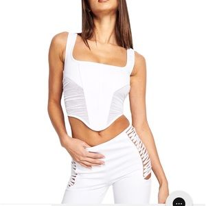 I.AM.GIA White Mandi Corset Top